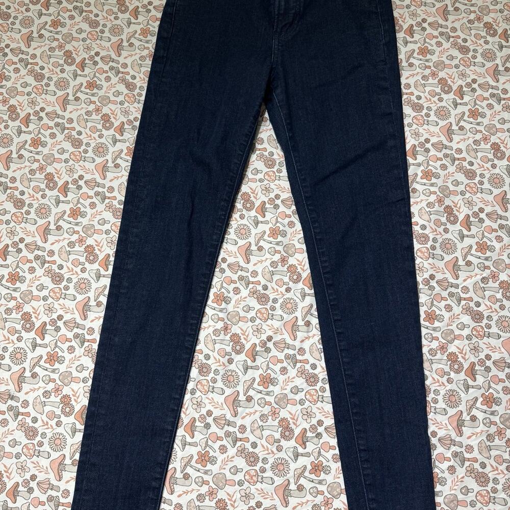 Express High-Rise Skinny Jeans - Size 0R - Dark Wash - Excellent Condition